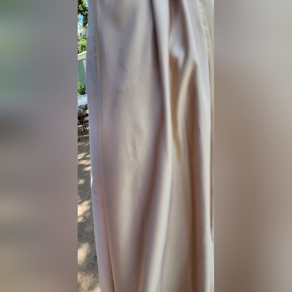 David's Bridal Cream Prom Dress with Bolero - Picture 13 of 13